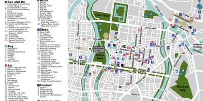 广岛的地图