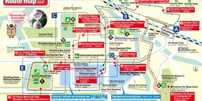 地图上的枫循环广岛